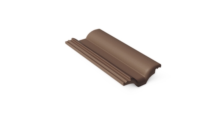 Половинчатая черепица Braas Таунус темно-коричневый