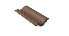 Половинчатая черепица Braas Франкфуртская, темно-коричневый