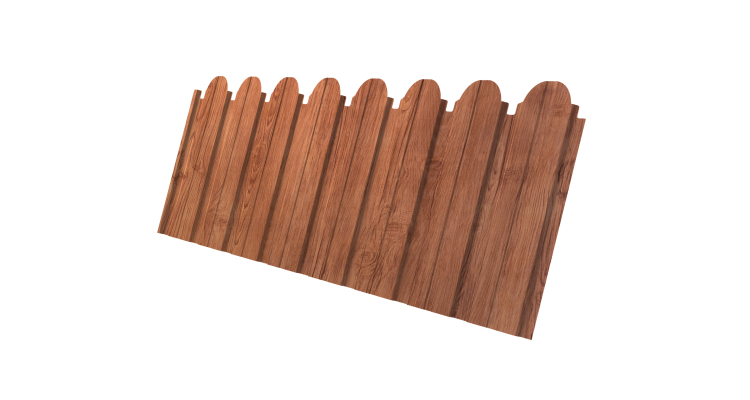 Профнастил С10B фигурный 0,45 Print Elite Rowan TwinColor