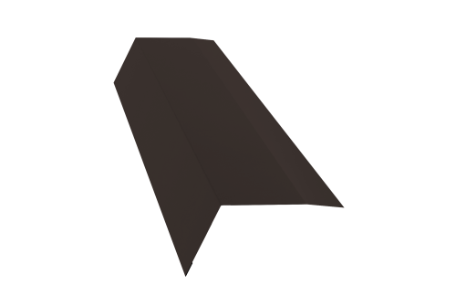 Планка карнизная 100х65 0,5 Atlas X с пленкой RR 32 темно-коричневый (2м)