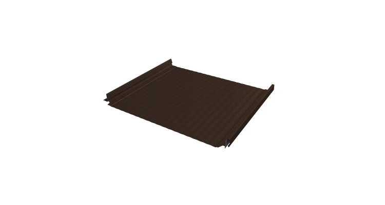 Кликфальц Pro Gofr Grand Line 0,45 Drap с пленкой на замках RAL 8017 шоколад