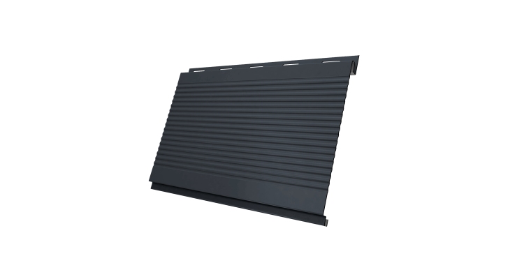 Вертикаль 0,2 gofr 0.5 Satin Matt с пленкой RAL 7024 мокрый асфальт