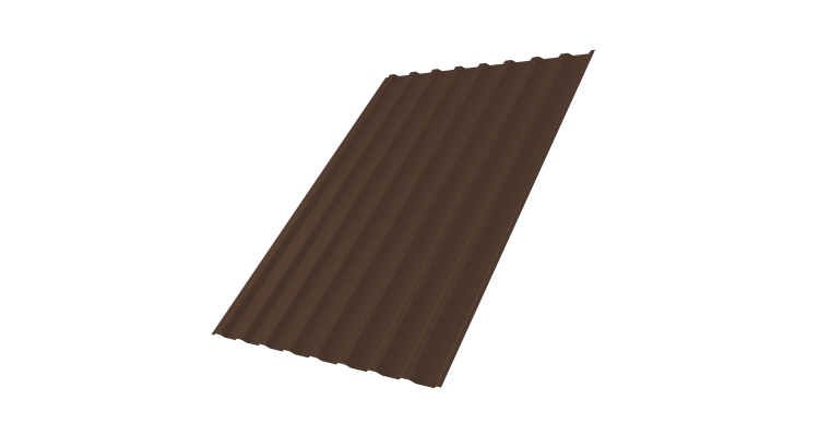 Профнастил С20В 0,45 Drap TwinColor RAL 8017 шоколад