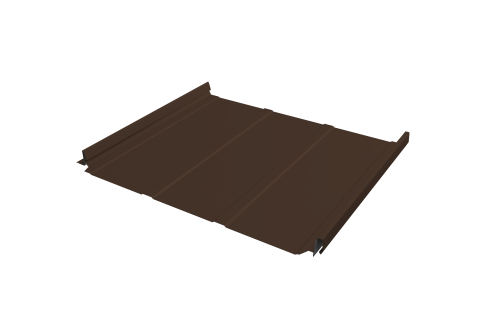 Кликфальц Pro Line Grand Line 0,5 PurPro с пленкой на замках RAL 8017 шоколад