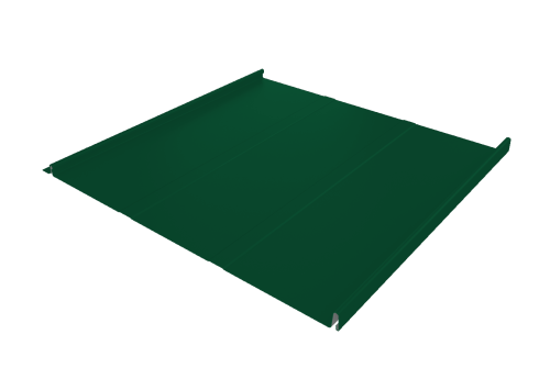 Фальц двойной стоячий Line Grand Line 0,45 Drap ST с пленкой на замках RAL 6005 зеленый мох