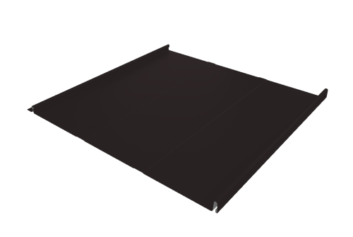 Фальц двойной стоячий Line Grand Line 0,5 Satin Matt TX с пленкой на замках RAL 9005 черный