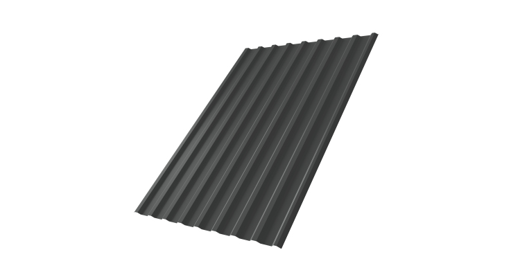 Профнастил С20R 0,5 Satin Matt RAL 7016 антрацитово-серый