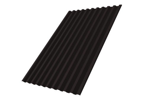 Профнастил С21R 0,5 Velur X RAL 9005 черный