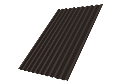 Профнастил С21R 0,5 Velur X RAL RR 32 темно-коричневый
