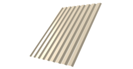 Профнастил С20А 0.45 PE RAL 1015 светлая слоновая кость