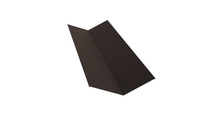 Планка ендовы верхней 145х145 0,4 PE с пленкой RR 32 темно-коричневый (3м)