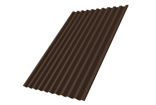 Профнастил С21R 0,45 Drap-double TX RAL 8017 шоколад