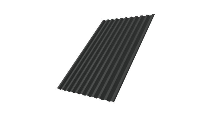 Профнастил С21R GL 0,5 PurLite Matt RAL 7016 антрацитово-серый