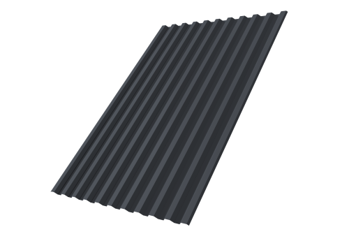 Профнастил С21R 0,7 PE-Double RAL 7024 мокрый асфальт