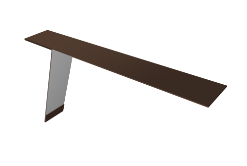 Планка карнизная фальц Grand Line 130х80 0,5 PE с пленкой RAL 8017 шоколад (3м)