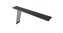 Планка карнизная фальц Grand Line 130х80 0,5 PE с пленкой RAL 7024 мокрый асфальт (3м)