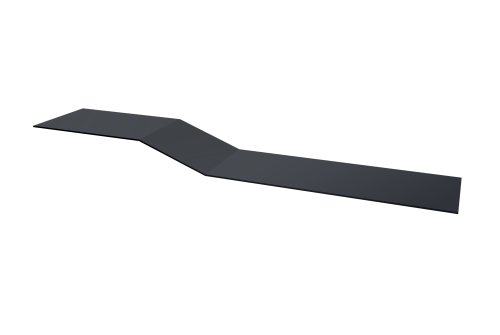 Планка крепежная фальц 0,45 Drap TR lite RAL 7024 мокрый асфальт (2м)