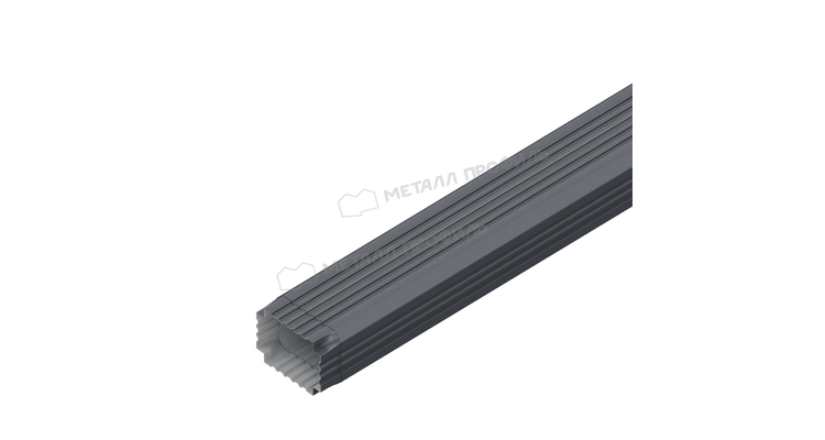 Труба водосточная Металл Профиль БЮДЖЕТ 76х102х2000 RAL 7024