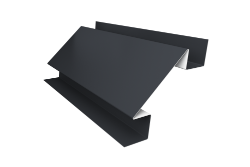 Планка угла внутреннего сложного Экобрус Grand Line 0,45 Drap ST RAL 7024 мокрый асфальт (3м)