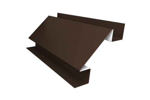 Планка угла внутреннего сложного Экобрус Grand Line 0,45 Drap ST RAL 8017 шоколад (3м)