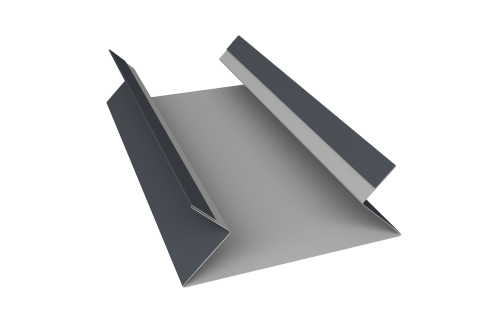 Планка угла внутреннего составная верхняя 0,45 Drap RAL 7024 мокрый асфальт (3м)