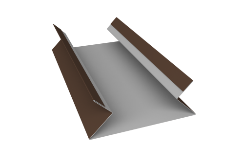 Планка угла внутреннего составная верхняя 0,45 Drap RAL 8017 шоколад (3м)