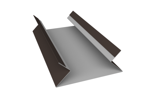 Планка угла внутреннего составная верхняя 0,45 Drap RR 32 темно-коричневый (2м)