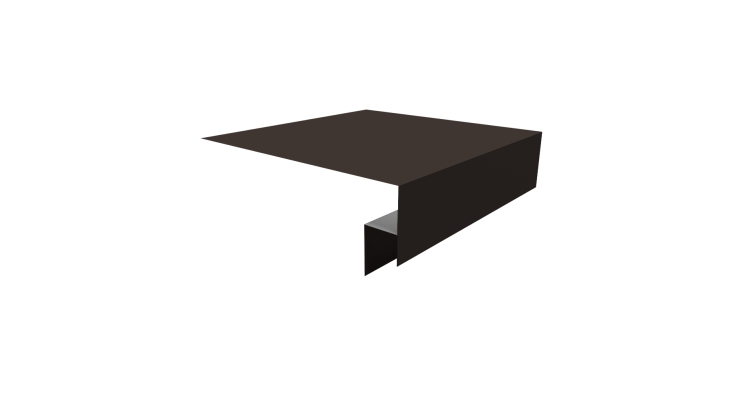 Планка околооконная сложная Экобрус Grand Line 200х50х25 0,5 Drap TX RR 32 темно-коричневый (3м)