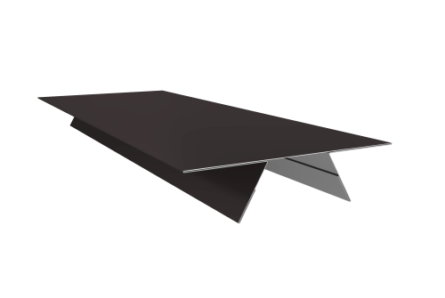 Планка стыковочная составная верхняя 0,5 Drap RAL 9005 черный (3м)