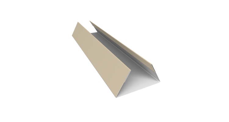 Планка стыковочная составная нижняя 0,45 Drap TX RAL 1015 светлая слоновая кость (2м)