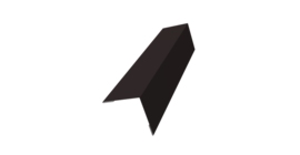 Угол внешний 50x50 0,5 Drap TX RAL 9005 черный (2м)