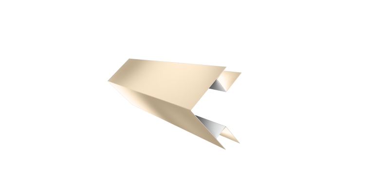 Угол внешний сложный 75х75 0,45 Drap TX RAL 1015 светлая слоновая кость (2м)