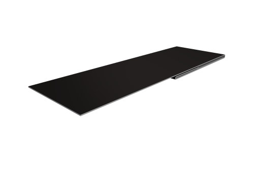 Планка финишная 48х25 0,45 Drap TR RAL 9005 черный (3м)