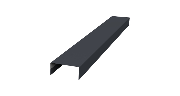 Крышка 30х15 жалюзи Texas 0,5 Satin RAL 7024 мокрый асфальт (2,5м)