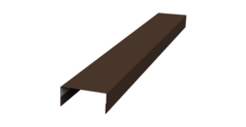 Крышка 30х15 жалюзи Texas 0,5 Satin Matt RAL 8017 шоколад (2,5м)