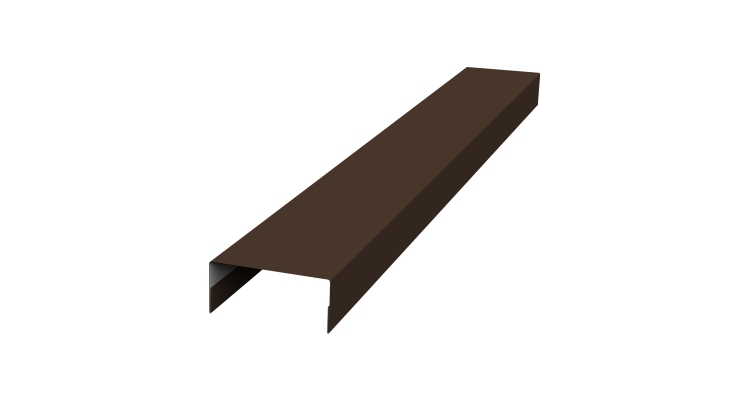 Крышка 30х15 жалюзи Texas 0,5 Satin Matt RAL 8017 шоколад (3м)