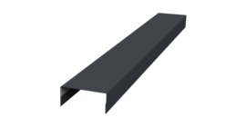 Крышка 30х15 жалюзи Texas 0,5 Rooftop Бархат RAL 7024 мокрый асфальт (3м)