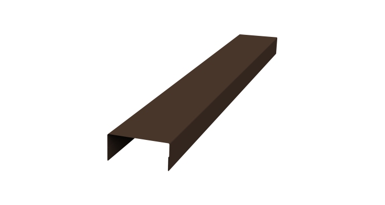 Крышка 45х20 жалюзи Texas 0,45 Drap TR RAL 8017 шоколад (2,5м)