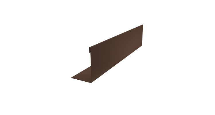 Нащельник 125 Texas 25х35 0,45 Drap TwinColor RAL 8017 шоколад (L2,0)