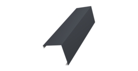 Декоративная накладка на столб универсальная угловая 60х60 для забора жалюзи 0,45 Drap TR RAL 7024 мокрый асфальт (2м)