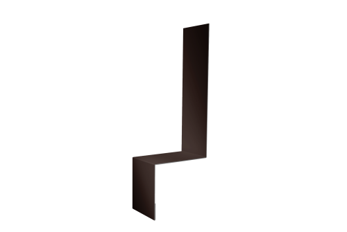 Планка примыкание боковое фальц 0,45 Drap ST RAL 8017 шоколад (2м)