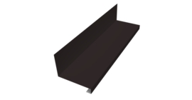 Планка примыкание нижнее к трубе для Кликфальц Pro Grand Line 0,5 Drap TX RAL 9005 черный (2м)