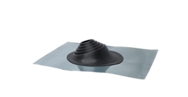 Проходной элемент MF угловой №1 (75-200мм) +185 EPDM (металлический окрашенный фланец) темно-серый