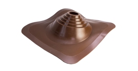 Проходной элемент MF CN угловой №110 (75-200мм) +240 силиконовый (металлический окрашенный фланец) коричневый