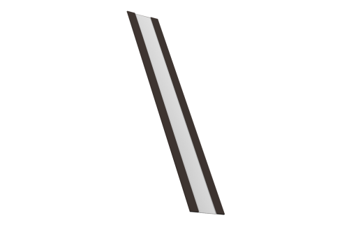 Крепежная планка жалюзи Milan, Milan Slim, Tokyo 0,5 Drap RR 32 темно-коричневый (1,8м)