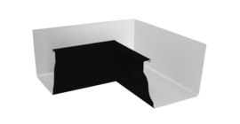 Угол желоба внутренний Vortex Matt 90гр 127мм RAL 9005